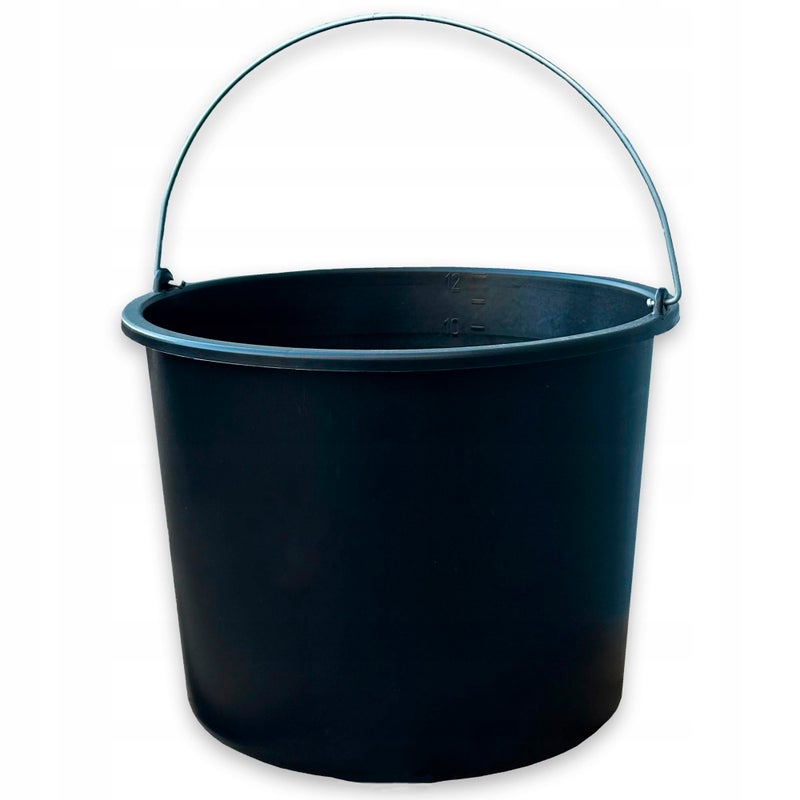 Polax Wiadro budowlane gospodarcze 12 L plastikowe kastra