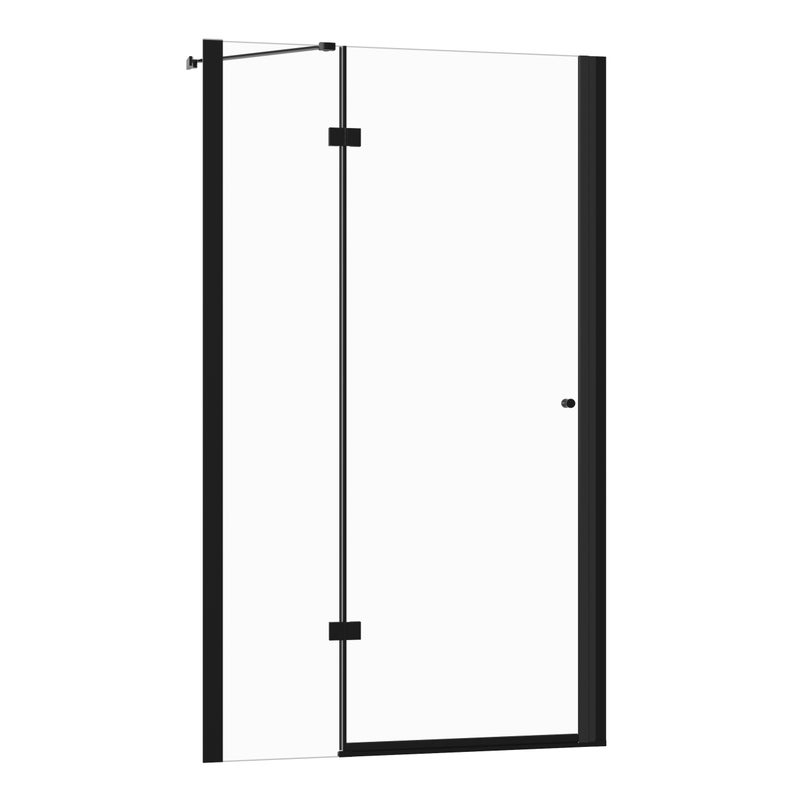 Drzwi prysznicowe uchylne ISALO SEVANTE 85 cm czarne 1 szt.