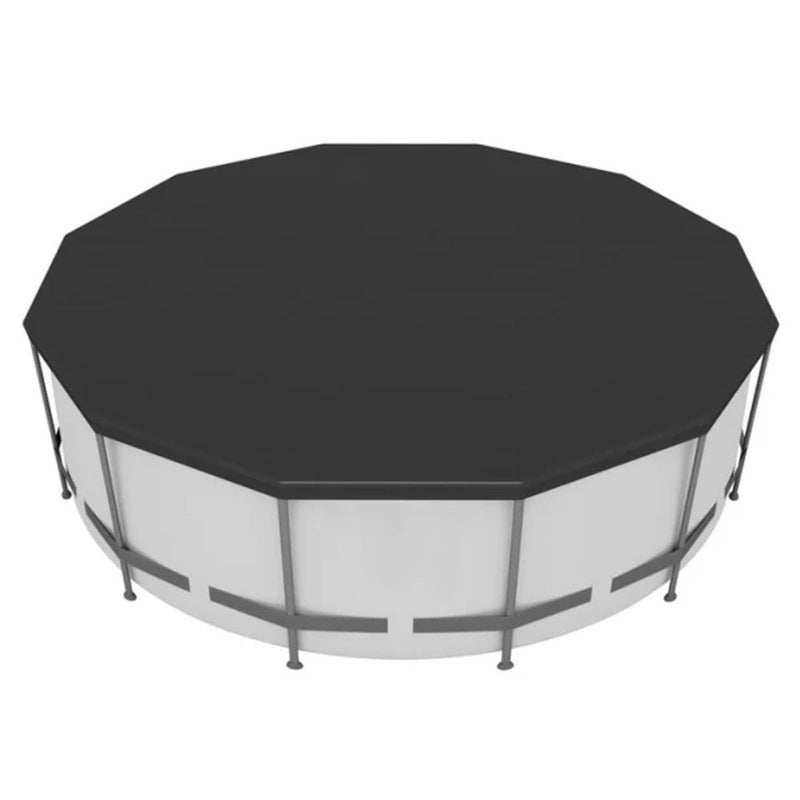 Okrągła pokrywa basenowa z PVC, wodoodporna i pyłoszczelna - średnica 244 cm