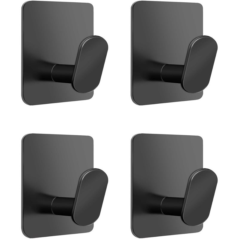 sztuki samoprzylepnych haczyków ściennych, wieszaków na ubrania, wieszaków na ręczniki, wieszaków łazienkowych, wieszaków kuchennych, czarnych