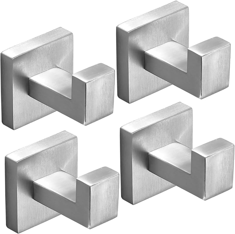 sztuki haczyków łazienkowych ze szczotkowanego niklu, wieszaków na ręczniki kąpielowe, wieszaków ściennych