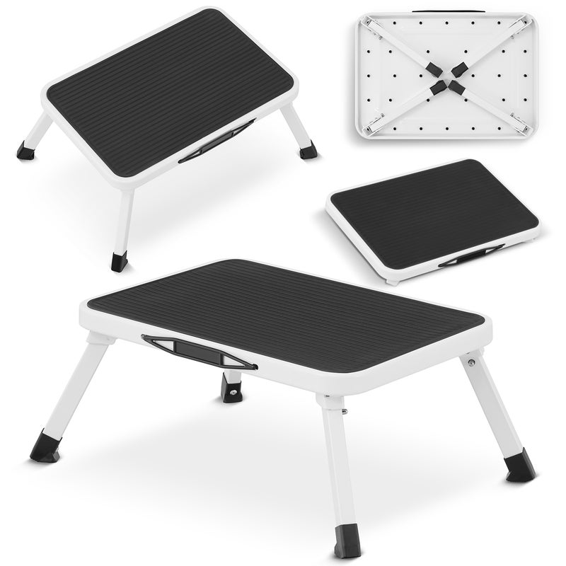 Drabina domowa schodek stopień składany podest HIGHER 150kg drabinka STOŁEK