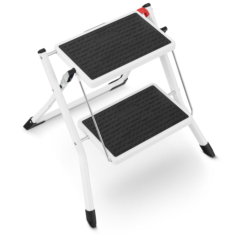 Drabina domowa stalowa składana schodki domowe HIGHER 2 stopnie