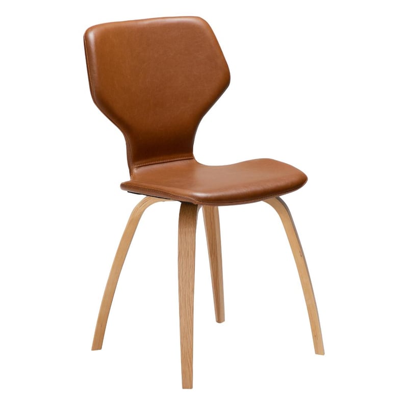 S.I.T Dan-Form krzesło stołowe PU skóra sztuczna jasnobrązowy.