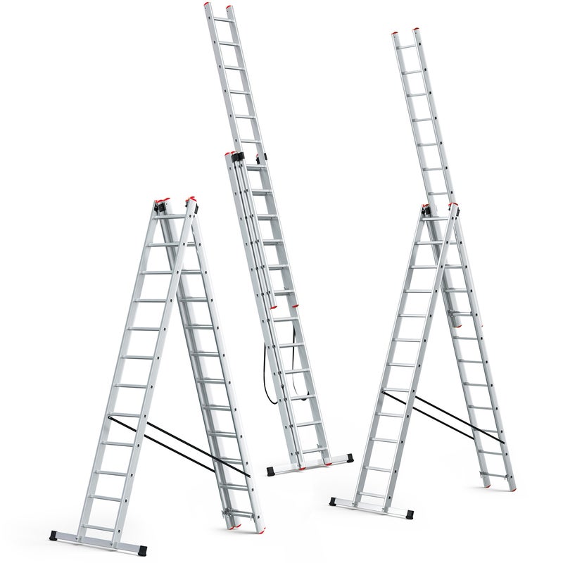 Drabina aluminiowa wielofunkcyjna 3x12 HIGHER na schody 1 szt.