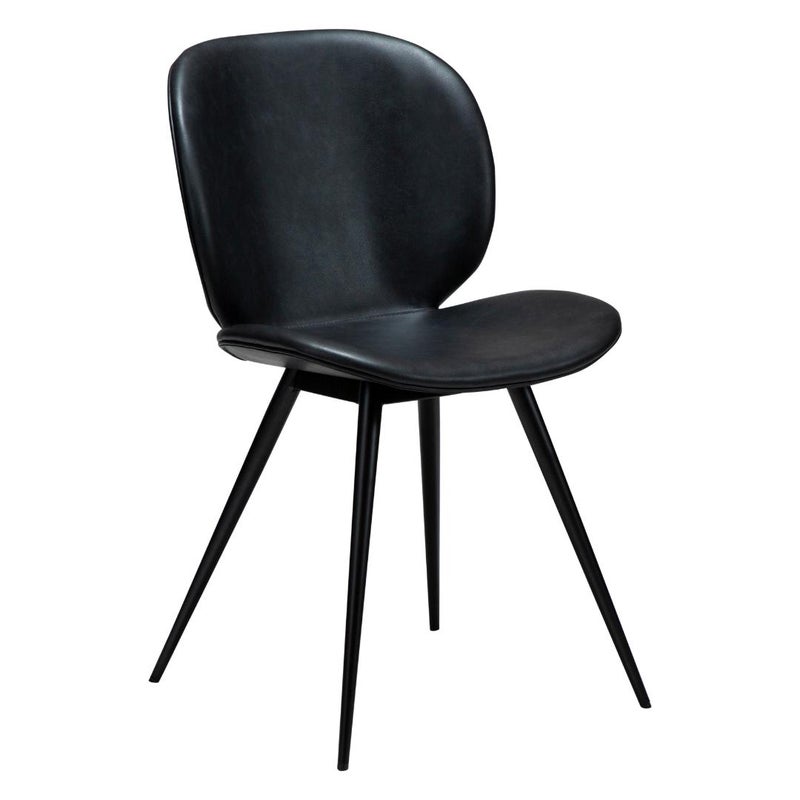 Cloud Dan-Form krzesło stołowe PU skóra sztuczna czarny.