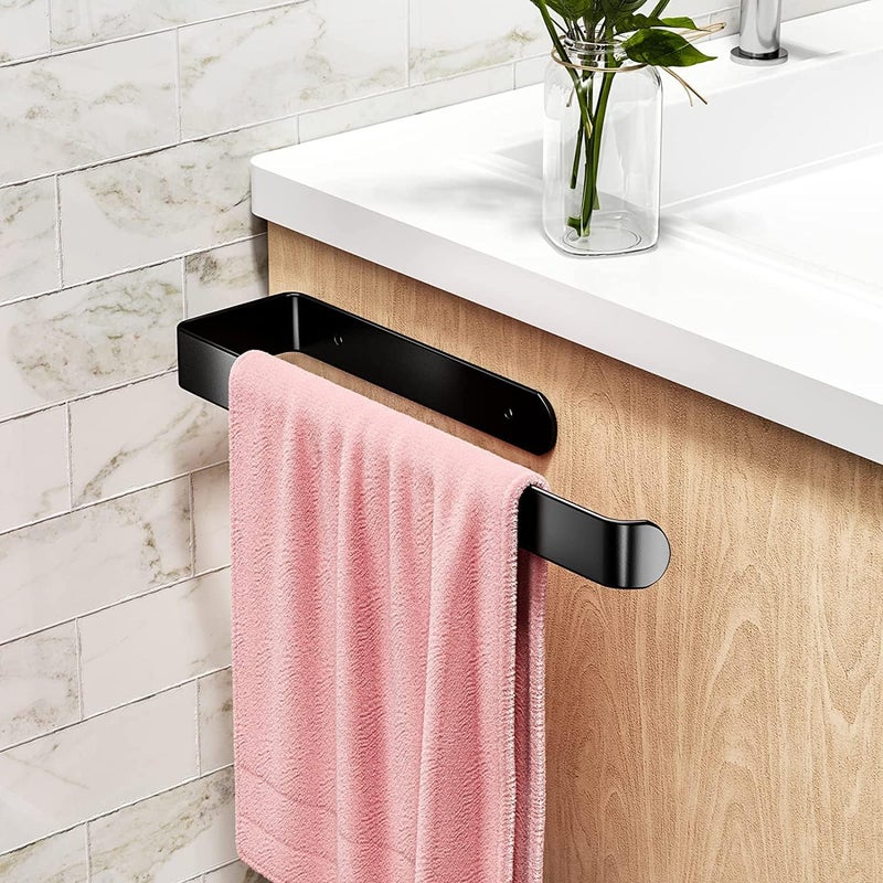 Samoprzylepny lub wiercony uchwyt na ręczniki, wodoodporny i nierdzewny do kuchni, wykonany z aluminium, odpowiedni na ręczniki, rolki, papier toaleto
