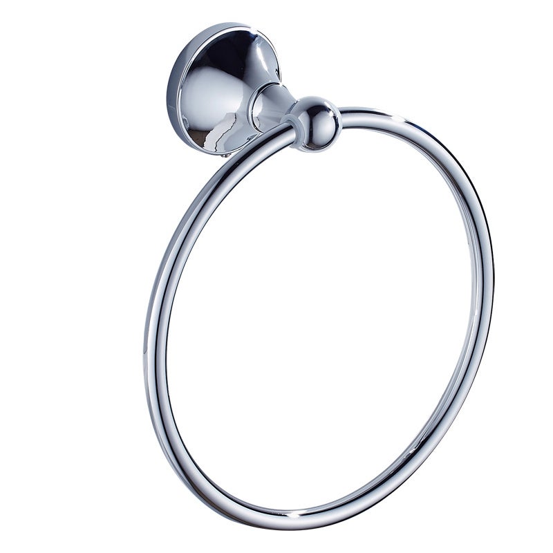 Wieszak na ręczniki w stylu retro, uchwyt na ręczniki łazienkowe (chromowany pierścień na ręczniki 893)