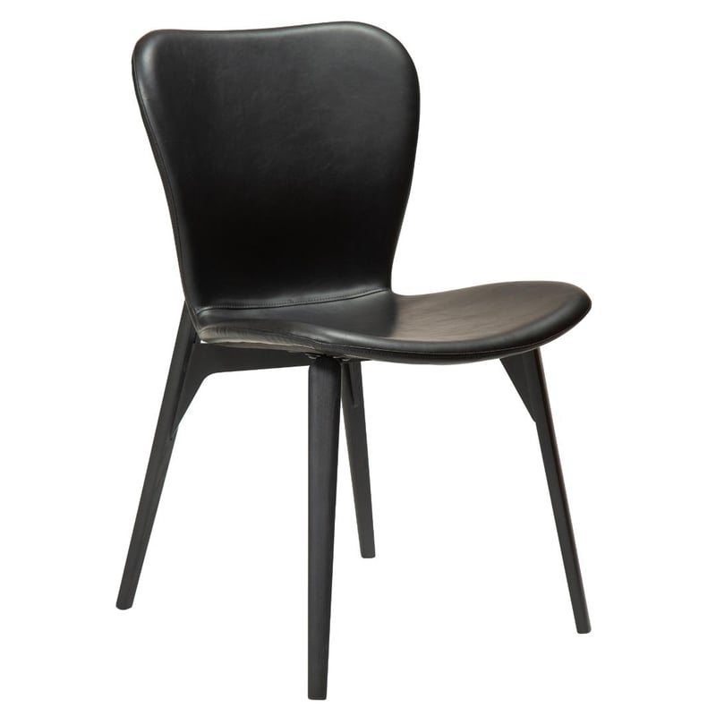 Paragon Dan-Form krzesło stołowe PU skóra sztuczna czarny.