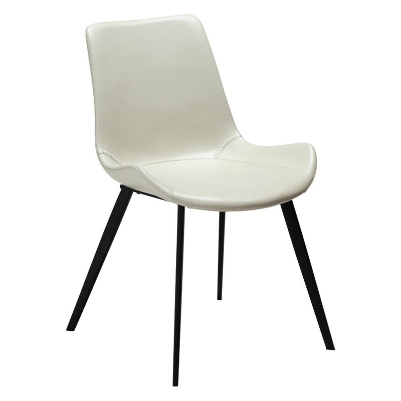 Hype Dan-Form krzesło stołowe PU skóra sztuczna biały.