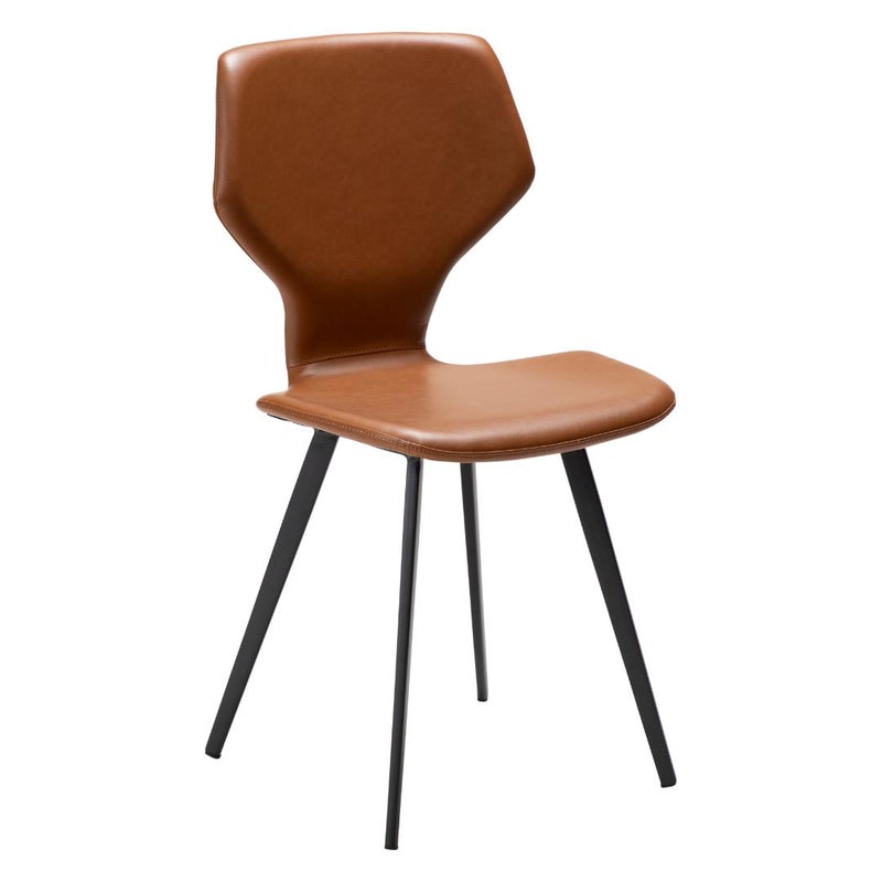 S.I.T Dan-Form krzesło stołowe PU skóra sztuczna jasnobrązowy.