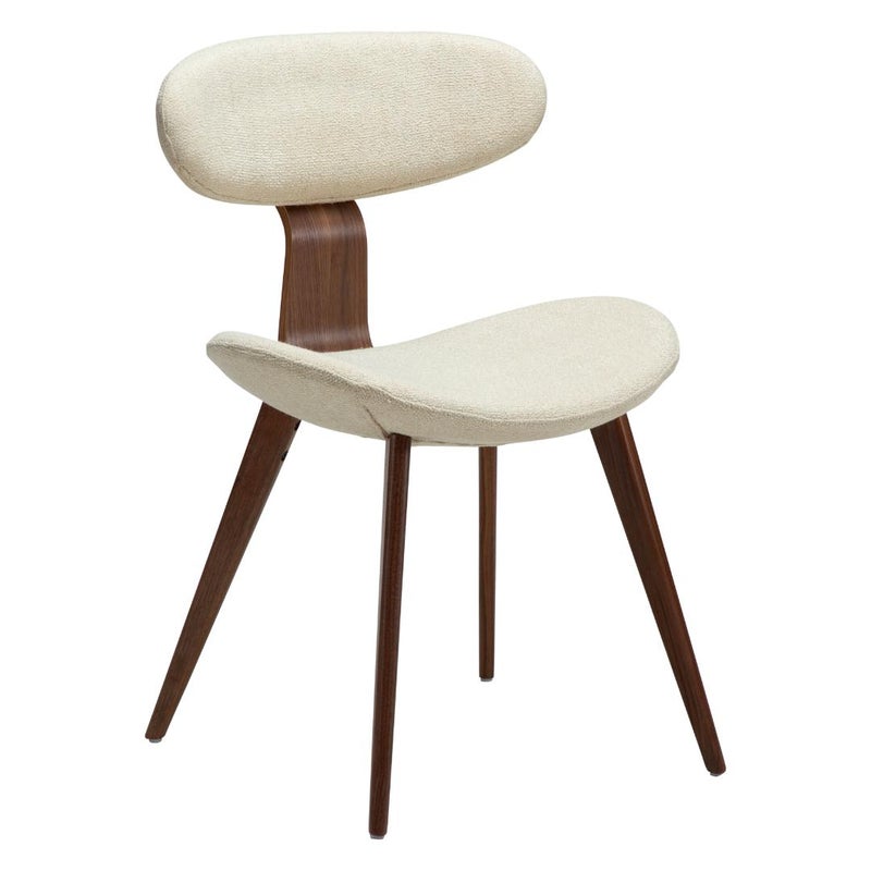 Buckle Dan-Form krzesło stołowe bouclé offwhite.