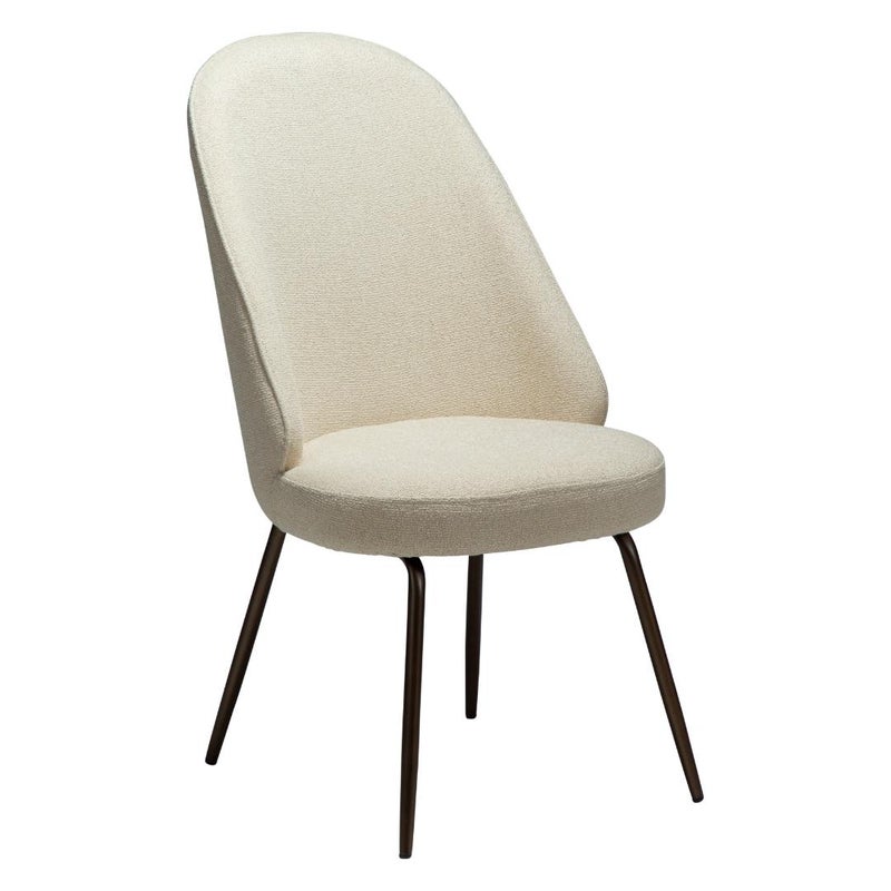 Utopia Dan-Form krzesło stołowe bouclé offwhite.