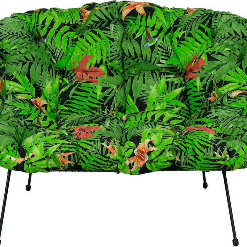 Poduszka na sofę żyłkową AMPO zielony czarny 1 szt.