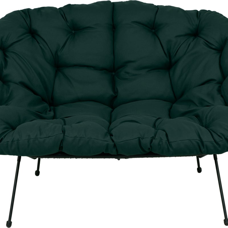 Poduszka na sofę żyłkową AMPO ciemny zielony 1 szt.