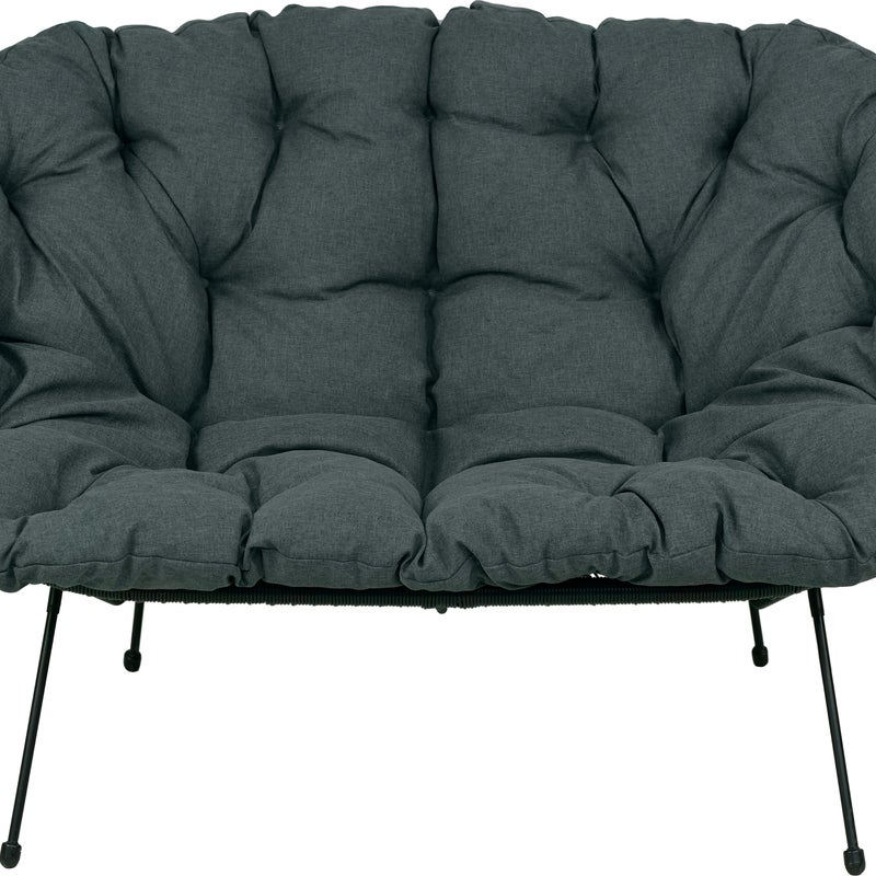 Poduszka na sofę żyłkową AMPO ciemny szary melanż 1 szt.