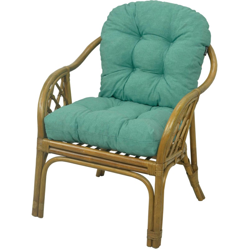 Poduszka na fotel rattanowy AMPO miętowy melanż 1 szt.