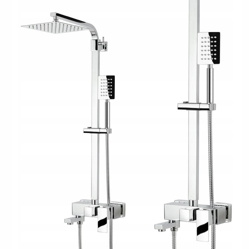 ZESTAW PRYSZNICOWY WANNOWY KOLUMNA NATRYSKOWA PRYSZNIC Z WYLEWKĄ DO WANNY