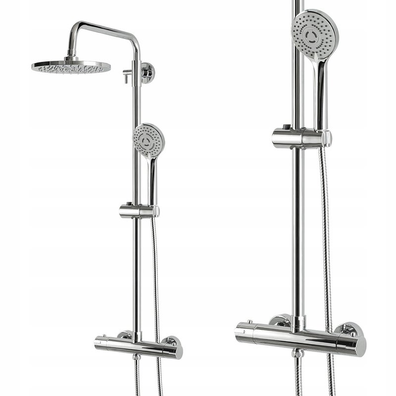 ZESTAW PRYSZNICOWY NATRYSK KOLUMNA PRYSZNICOWA Z BATERIĄ TERMOSTATYCZNĄ