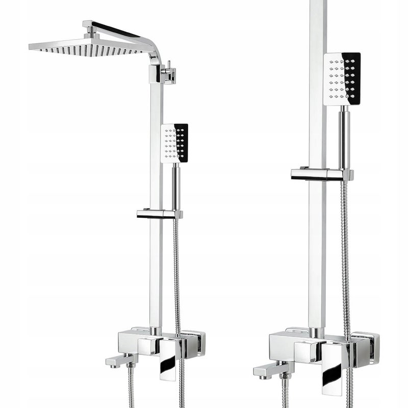 ZESTAW PRYSZNICOWY Z WYLEWKĄ KRANEM KOLUMNA PRYSZNICOWA DO WANNY PRYSZNICA