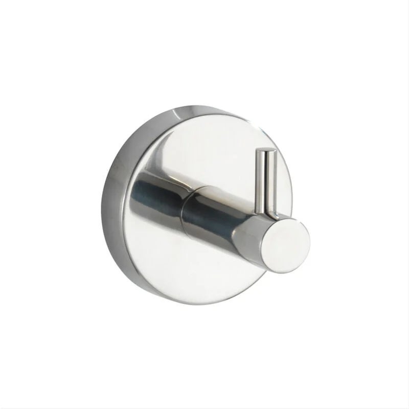 2 wieszaki na ręczniki montowane na ścianie, 5,5 x 5,5 cm, ze stali nierdzewnej, wykończenie błyszczące, z kwadratowymi haczykami na ubrania i ręczni