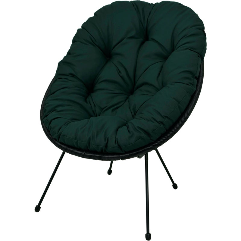 Poduszka na fotel żyłkowy krzesło Acapulco AMPO ciemny zielony 1 szt.