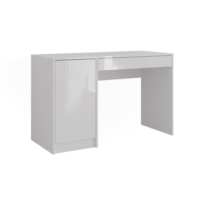 Vicco Stół do toalety Sherry, Biały/biały wysoki połysk, 119.8 cm 4 części