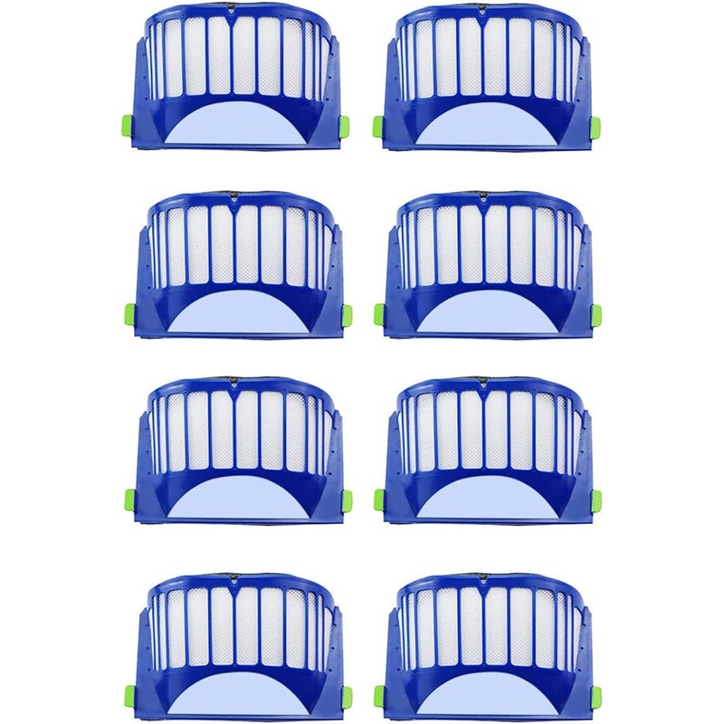 8 szt. filtrów zamiennych kompatybilnych z Roomba serii 600 605 606 615 616 620 621 625