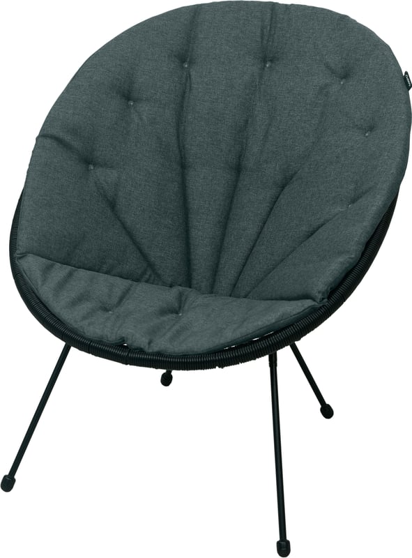 Poduszka na fotel żyłkowy AMPO ciemny szary melanż Acapulco 1 szt.