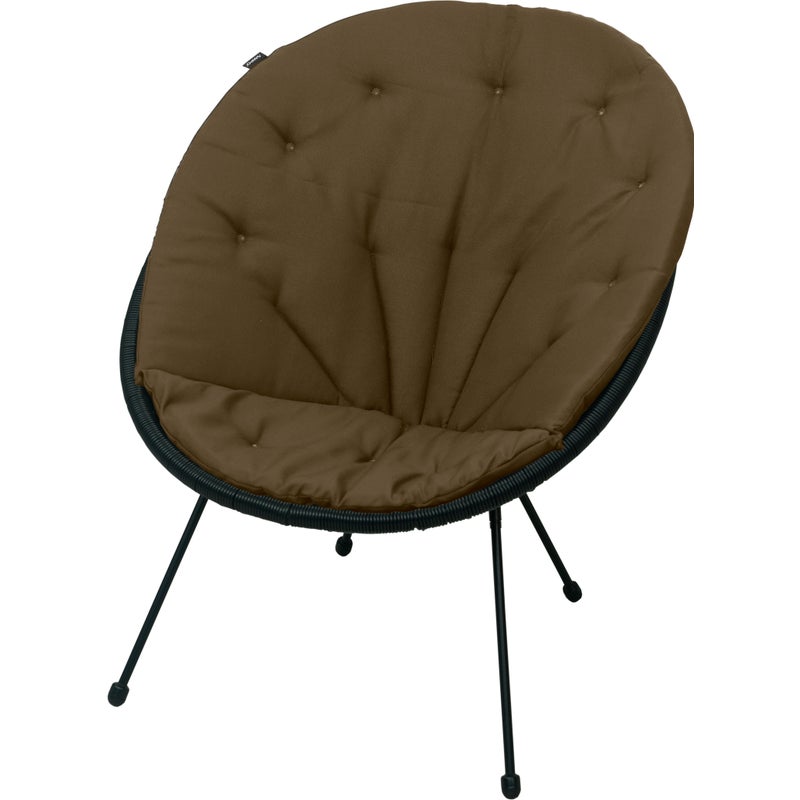 Poduszka na fotel żyłkowy AMPO brązowy gładki Acapulco 1 szt.