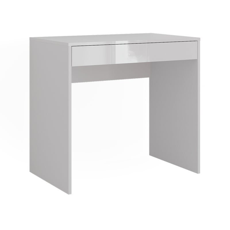 Vicco Stół do toalety Sherry, Biały/biały wysoki połysk, 81.4 cm 4 części