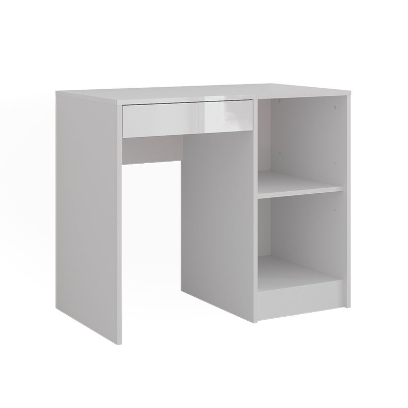 Vicco Stół do toalety Sherry, Biały/biały wysoki połysk, 89.8 cm 4 części