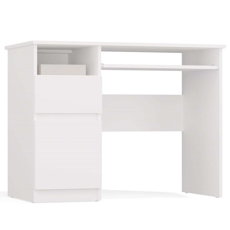 3XE LIVING Biurko białe, 98,5 x 75,5 x 51 cm