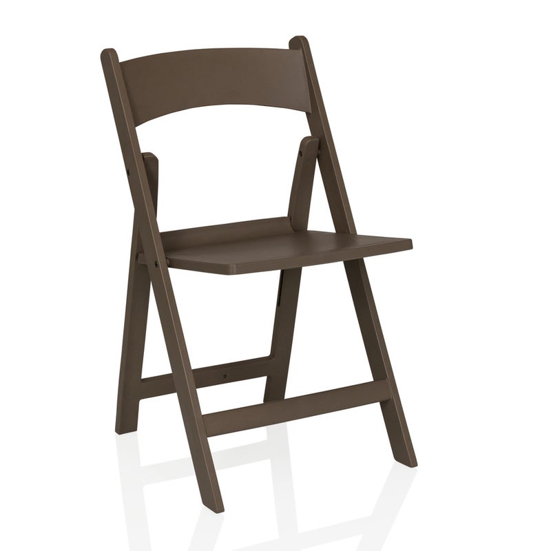 Krzesło ogrodowe / Krzesło składane Travano 1 (Zestaw 2 szt. / 2 krzesła) tworzywo brązowe hjh LIVING