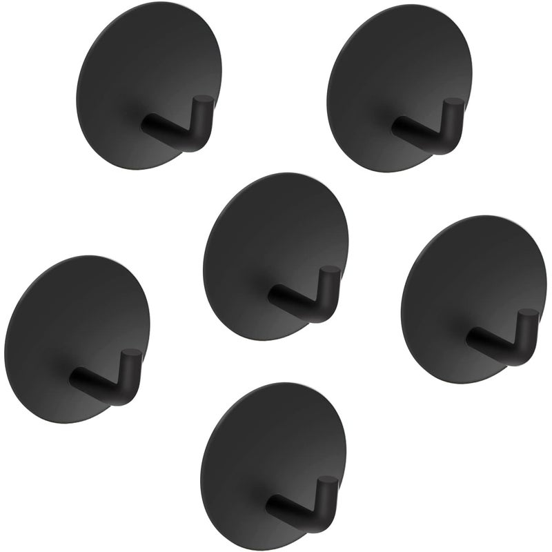 6 sztuk samoprzylepnych haczyków ściennych, wieszak ścienny na ubrania, haki ścienne ze stali nierdzewnej, wodoodporne haczyki na ręczniki kuchenne, h