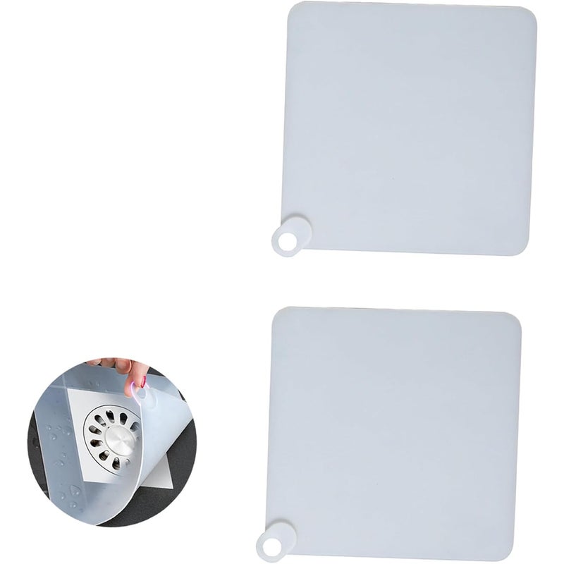 Zatyczka do prysznica antyzapachowa, 2 szt. silikonowych zatyczek do wanny, łapacz włosów, osłony odpływu prysznicowego