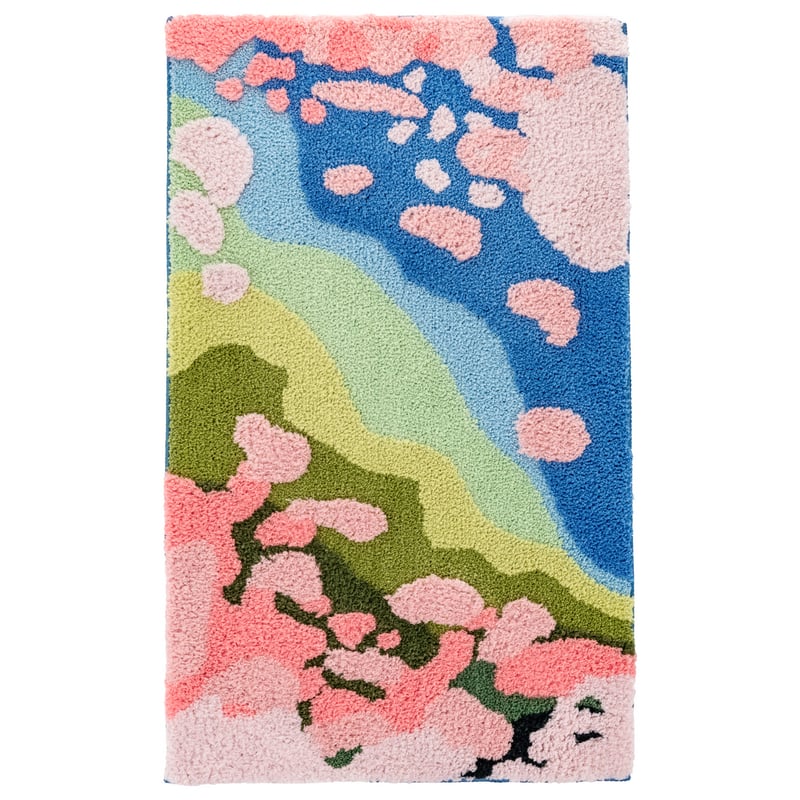 Dywanik łazienkowy Shaggy 3D Gaia 50x80 cm krajobraz wielokolorowy