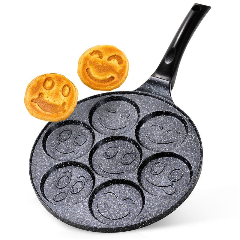 Patelnia do jajek granitowa 7 otworów BASIC LINE 26 cm