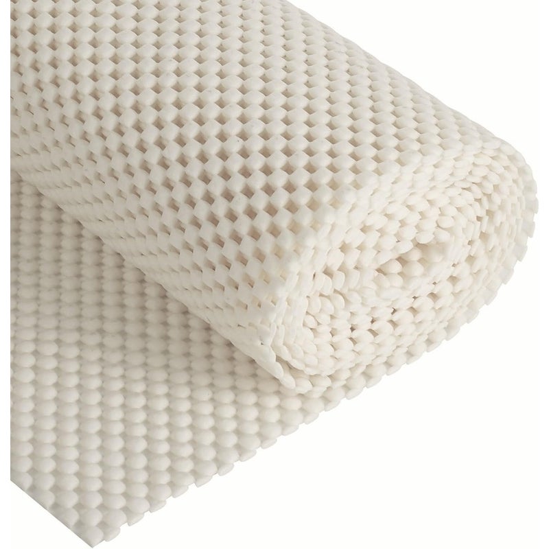 Wielofunkcyjna mata antypoślizgowa, 80 x 130 cm, mata antypoślizgowa z PVC, biała, podkład antypoślizgowy, łatwa do przycięcia i prania