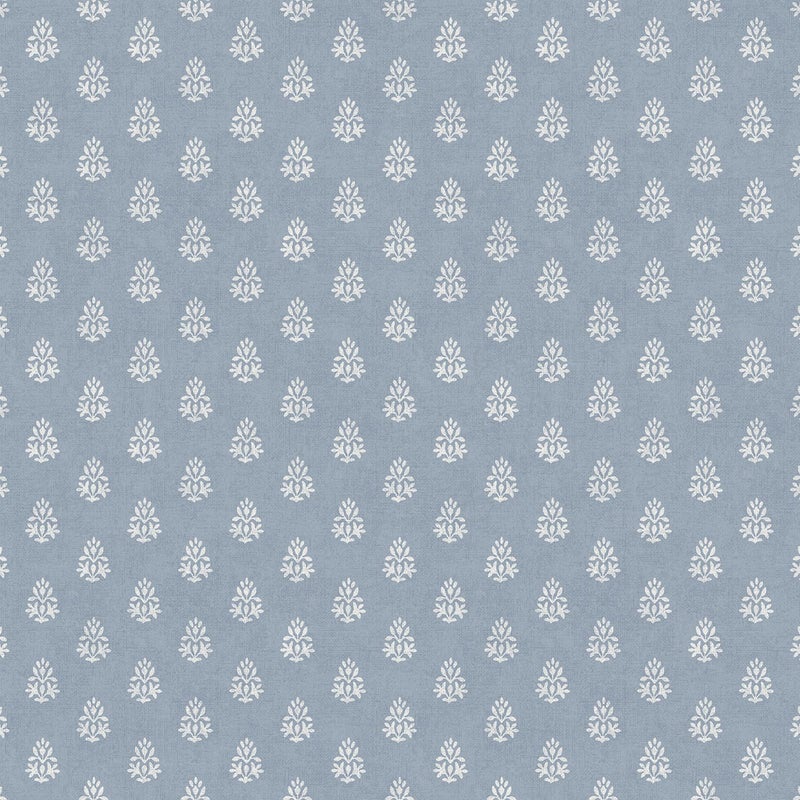 Tapeta małe ozdoby niebieskim - 53 cm x 10 m - SANDERS & SANDERS