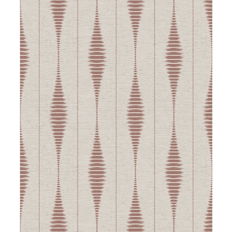Tapeta motyw etniczny ciemny beżIterakota - 53 cm x 10 m - HERA