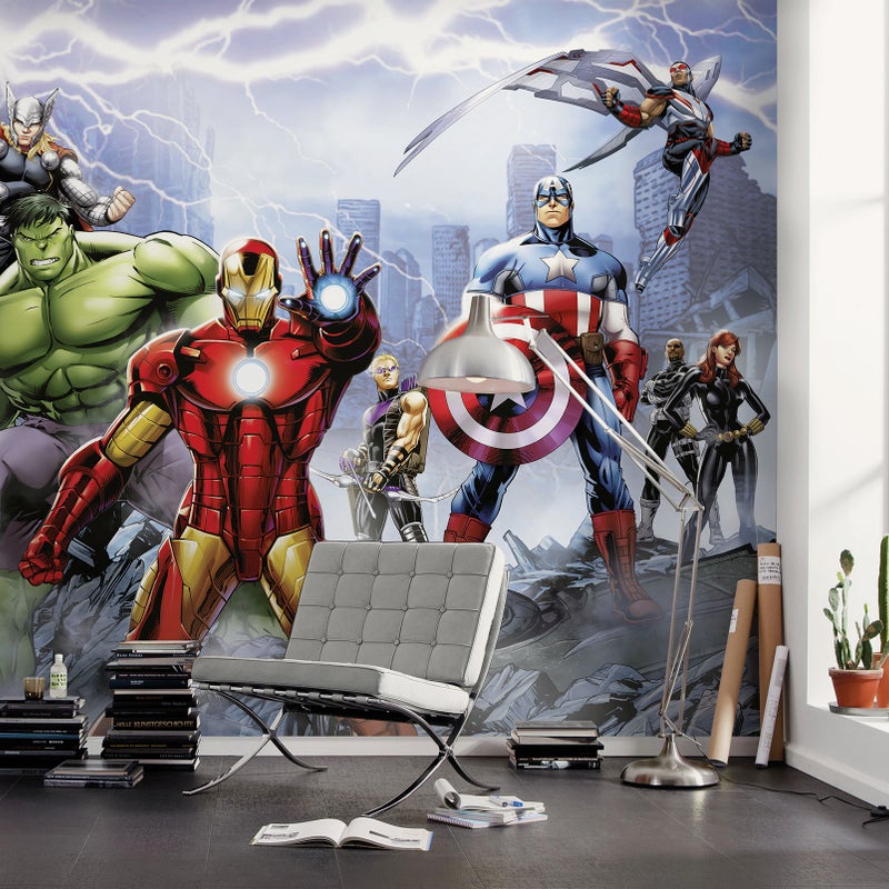 Fototapeta Mściciele w wielu kolorach - 300 x 250 cm - KOMAR