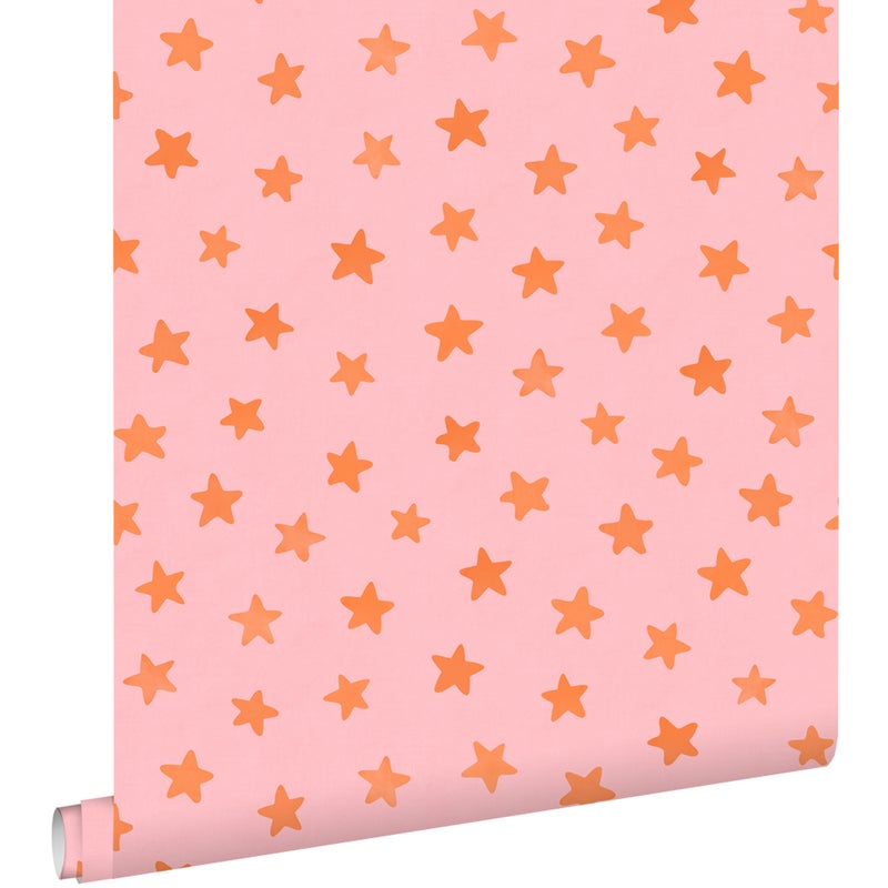 Tapeta ognie różowymIpomarańczowym - 50 x 900 cm - ESTAHOME