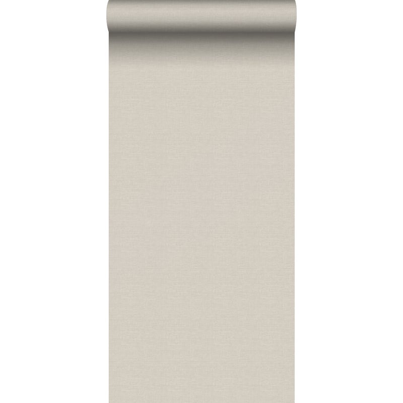 Tapeta lniana tekstura beżowym - 53 cm x 10 m - SANDERS & SANDERS