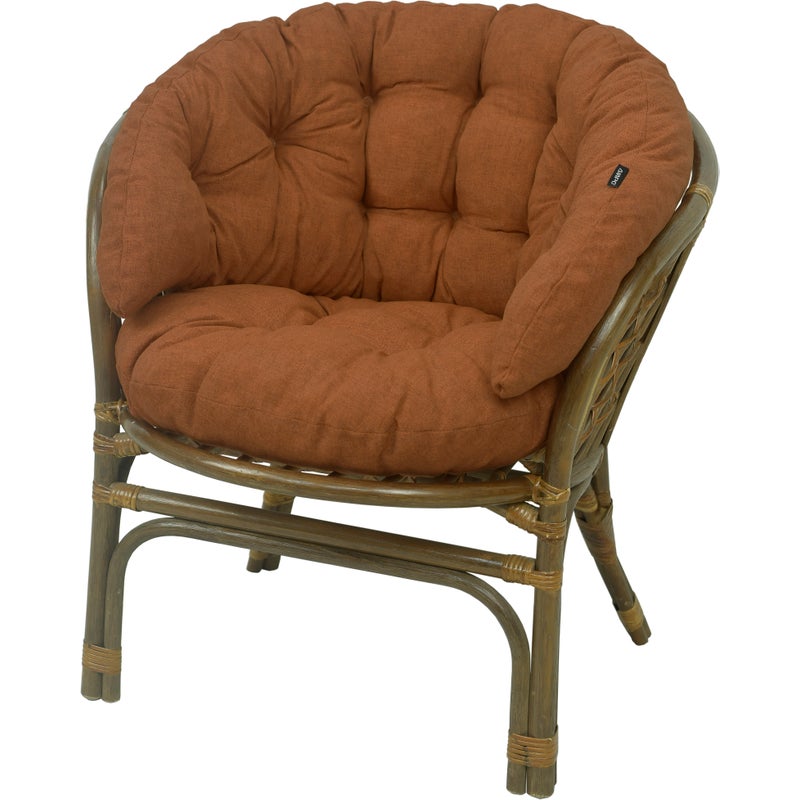 Poduszka na fotel rattanowy rattan AMPO koniak 1 szt.