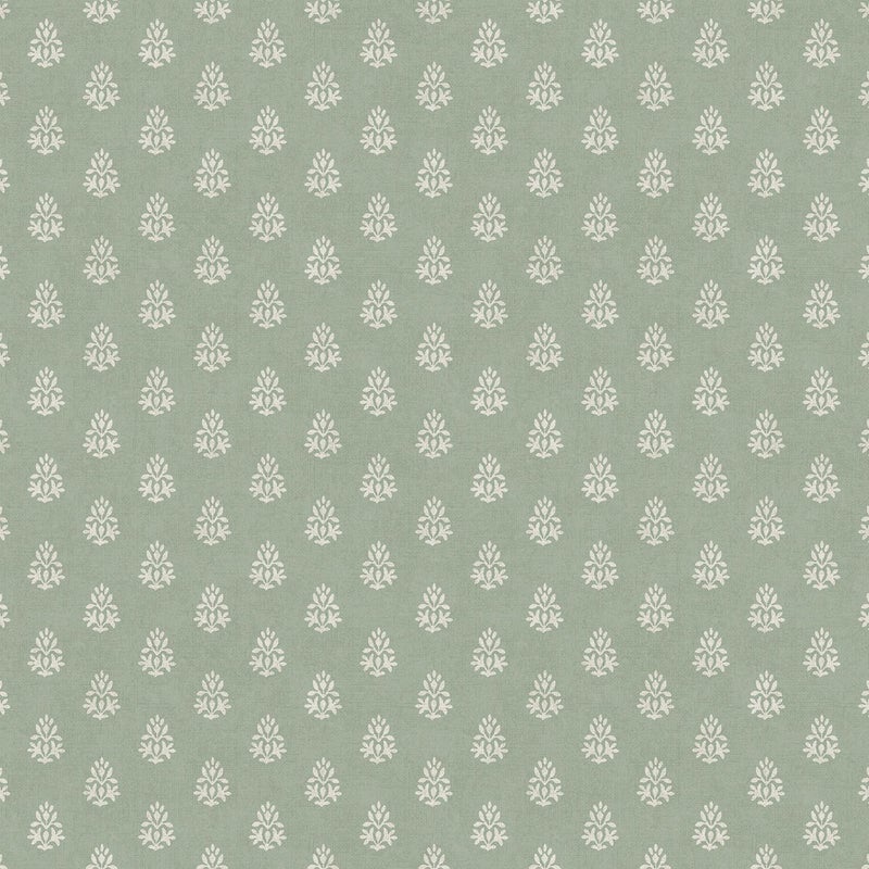 Tapeta małe ozdoby zielonym - 53 cm x 10 m - SANDERS & SANDERS