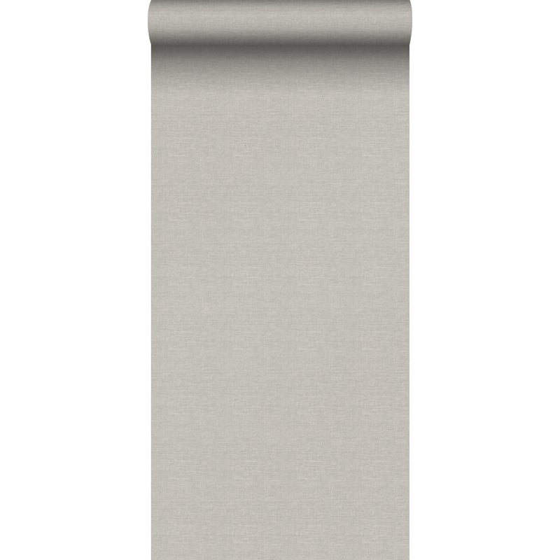 Tapeta lniana tekstura szarym - 53 cm x 10 m - HERA