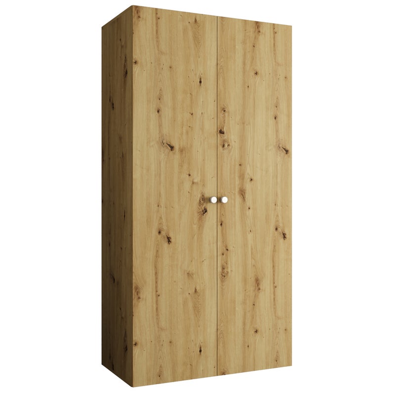 Szafa uchylna otwierana Parma 1 100 x 52 x 202 cm artisan + u. srebrny Abiks Meble