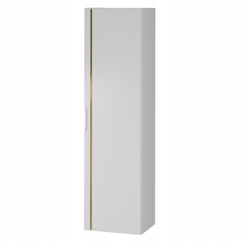 Słupek łazienkowy ESPERO 130 cm biały wiszący złota listwa frezowany uchwyt