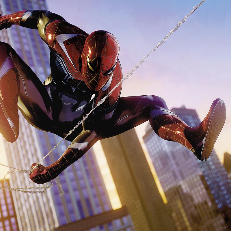 Fototapeta człowiek Pająk w wielu kolorach - 400 x 250 cm - KOMAR